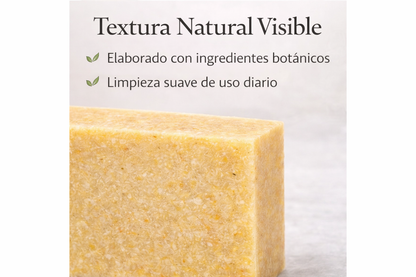 Jabón Sólido Natural con Cúrcuma y Ácido Kójico 100 g | Limpieza Iluminadora para el Rostro | M&amp;On Naturals_2