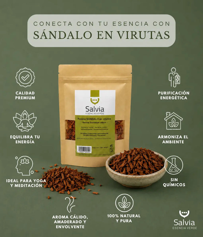 Salvia - Resina Sándalo En Virutas, Granel | 100g_2