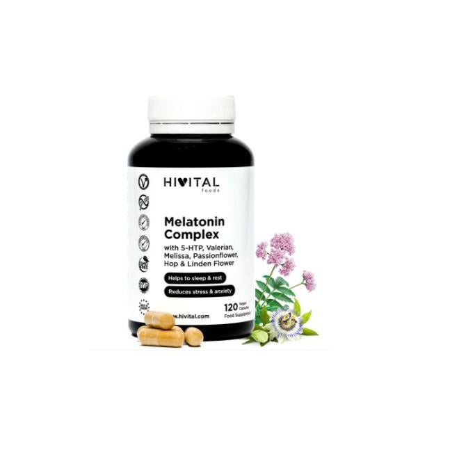 Melatonina Complex Hivital 120 cápsulas veganas