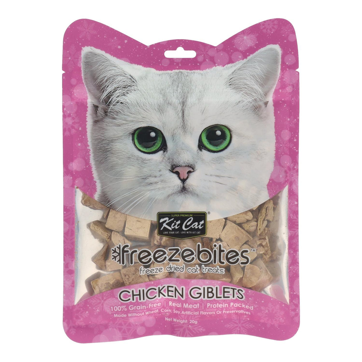 Kit Cat FreezeBites - Hígado de Pollo 20 g Snack liofilizado natural para gatos