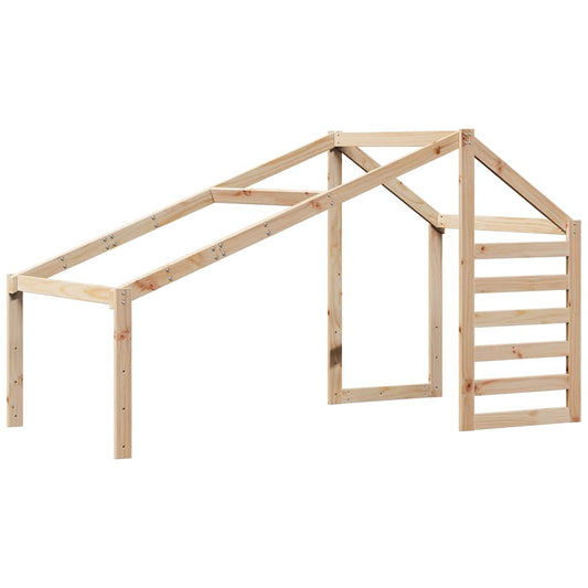 Techo De Cama Infantil Madera Maciza Pino 188x82x113 Cm_0