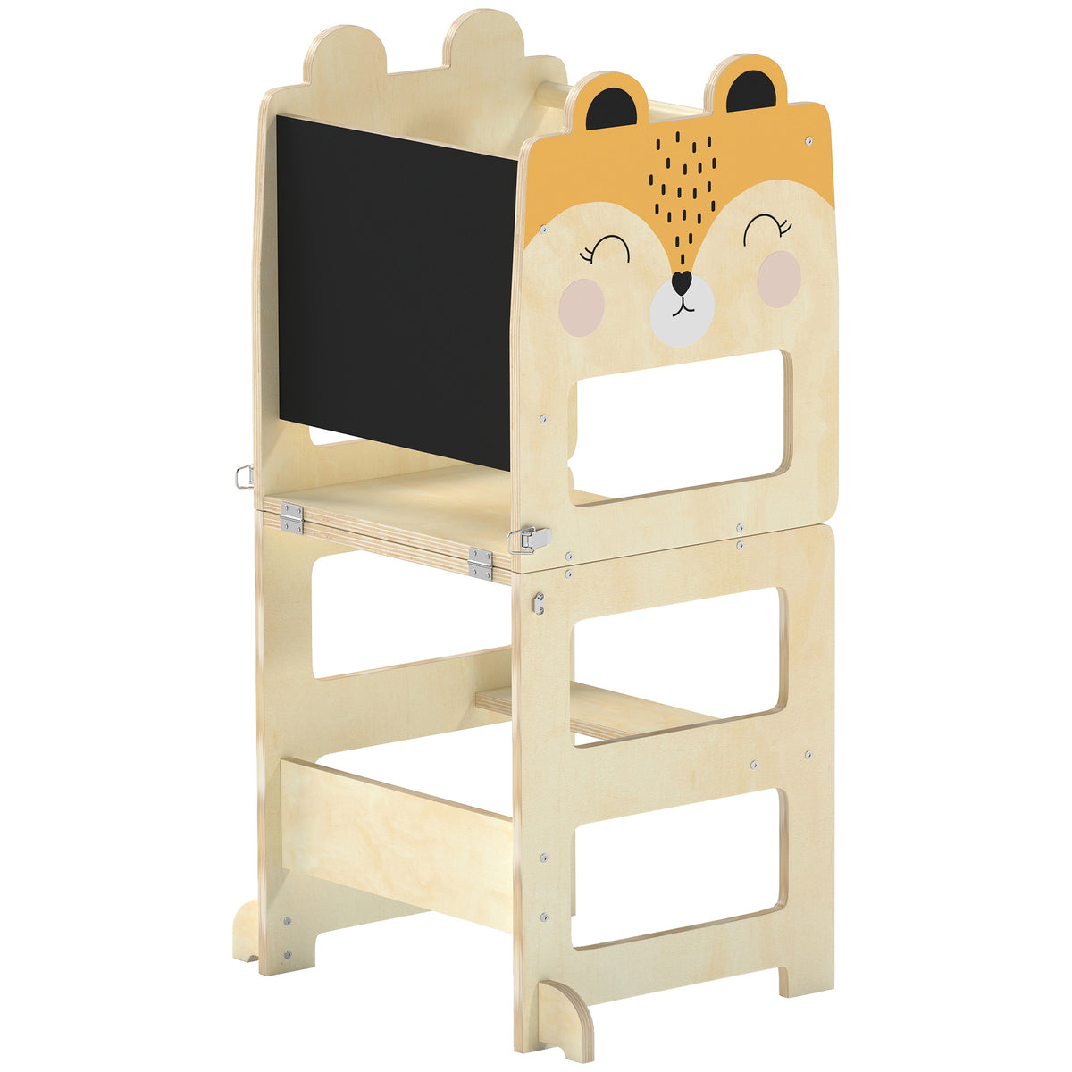 Torre De Aprendizaje Aiyaplay Madera Contrachapada Madera Natural 57x39x93 Cm_0