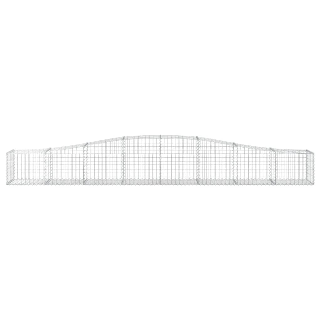 Cestas De Gaviones 20 Uds Forma De Arco Hierro 400x50x40/60 Cm_3