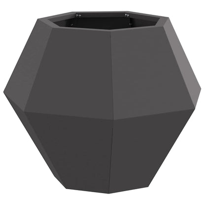 Jardinera 2 Uds. Negro 50 X 50 X 40 Cm Acero_4