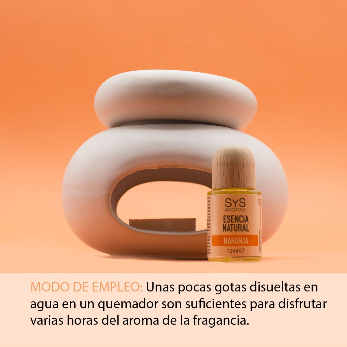 Esencia Natural Naranja SYS Aromas 12 ml | Aroma Cítrico y Frutal | Para Quemadores y Humidificadores_1