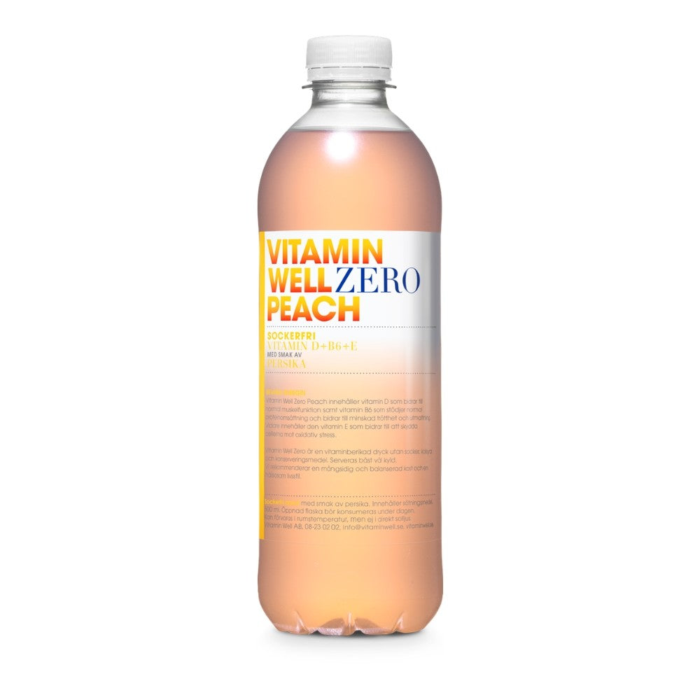 Bebida Vitaminada Zero Peach 500ml Vitamin Well_0