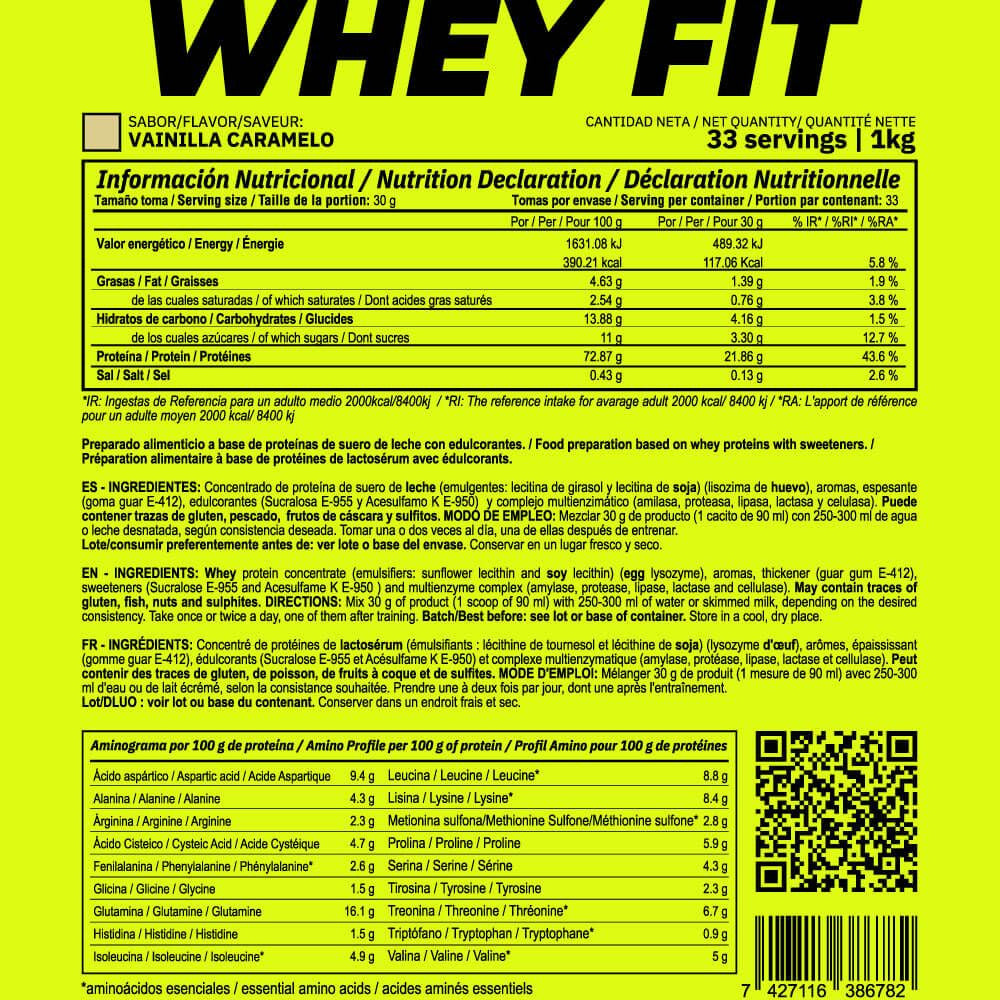 Whey Fit - 1kg - Vainilla Caramelo - Aumenta La Masa Muscular - Masmusculo_4