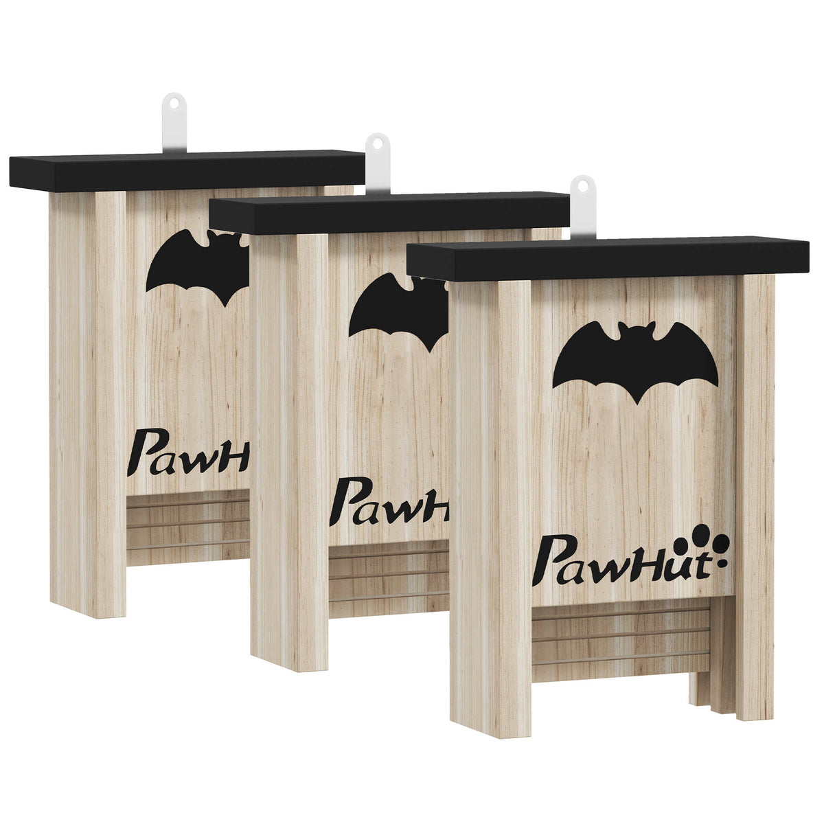 Casas Para Murciélagos Pawhut Madera De Abeto Madera Natural 18x6x22.5 Cm D51-470v00nd_0