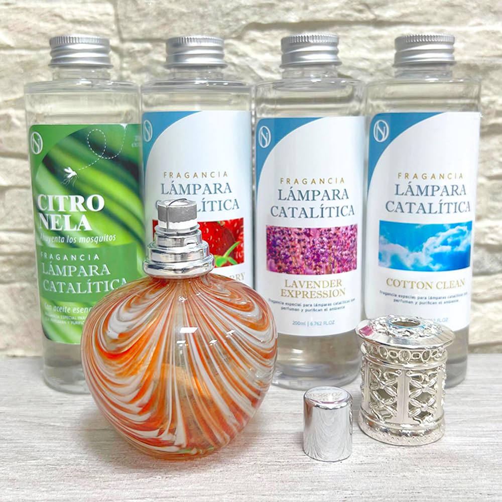 Lámpara Catalítica Orange Waves + Fragancia Lavender Expression 500 Ml - Elimina Malos Olores, Impurezas Y Perfuma_5
