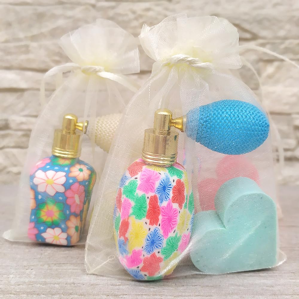 Pack 25 Uds. - Perfumero De Tocador Y Jabón Arómatico En Bolsa De Organza - Regalo Para Eventos - Hecho En España_4