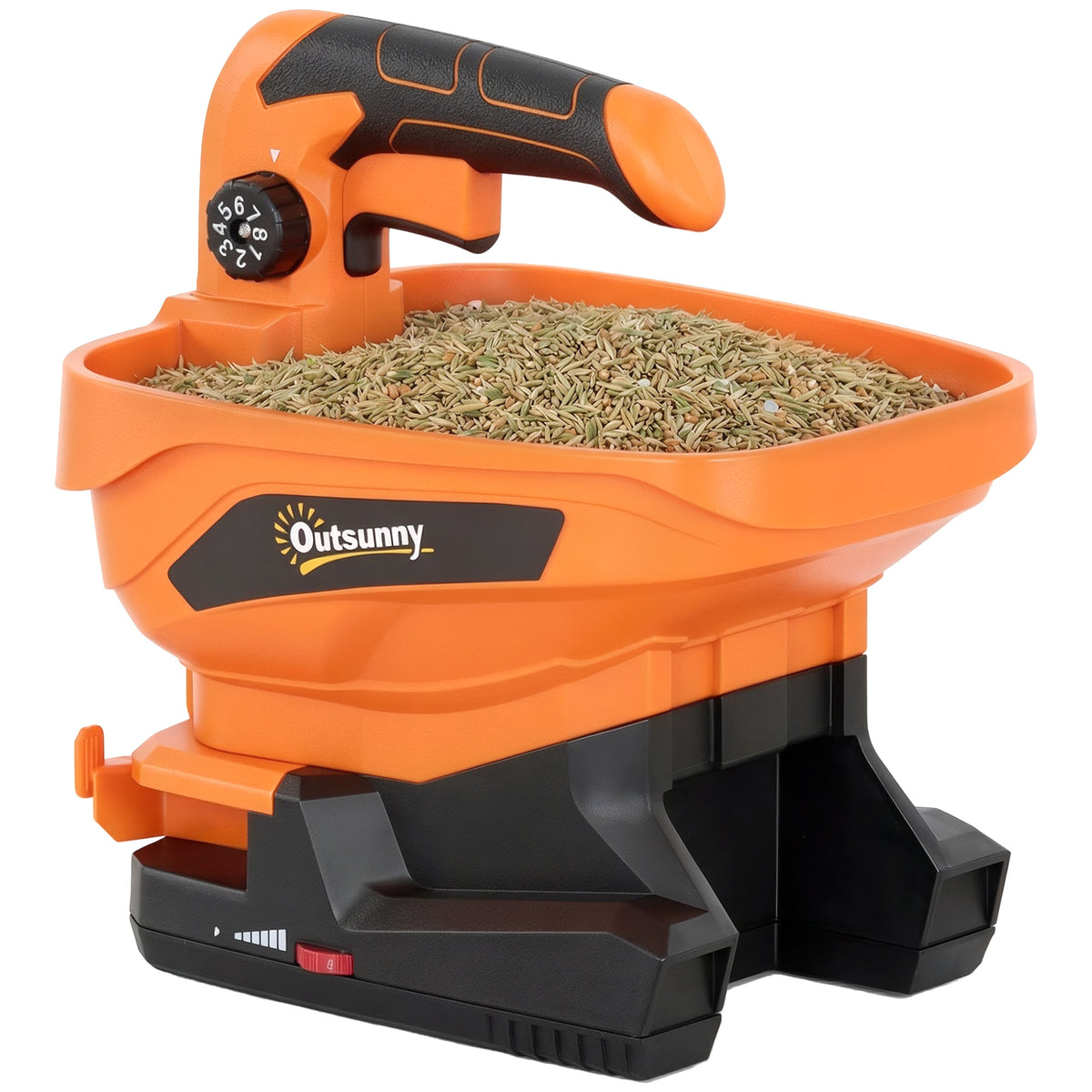 Esparcidor De Compost Outsunny Pp, Nailon Naranja 26x22x27.5 Cm_0
