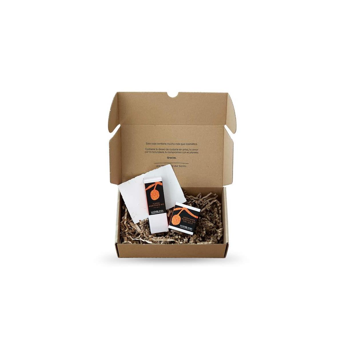 Cofre Navidad piel seca Sol & Luna: Fluido hidratante + Bálsamo nutritivo Matarrania