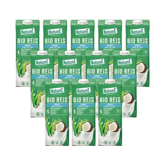 Pack 12 x Bebida Arroz Coco Bio Natumi 1 L