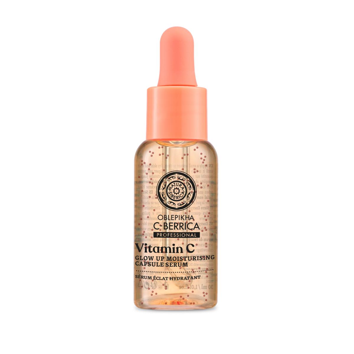 Sérum facial hidratante con cápsulas «glow up», Natura SIberica 30 ml