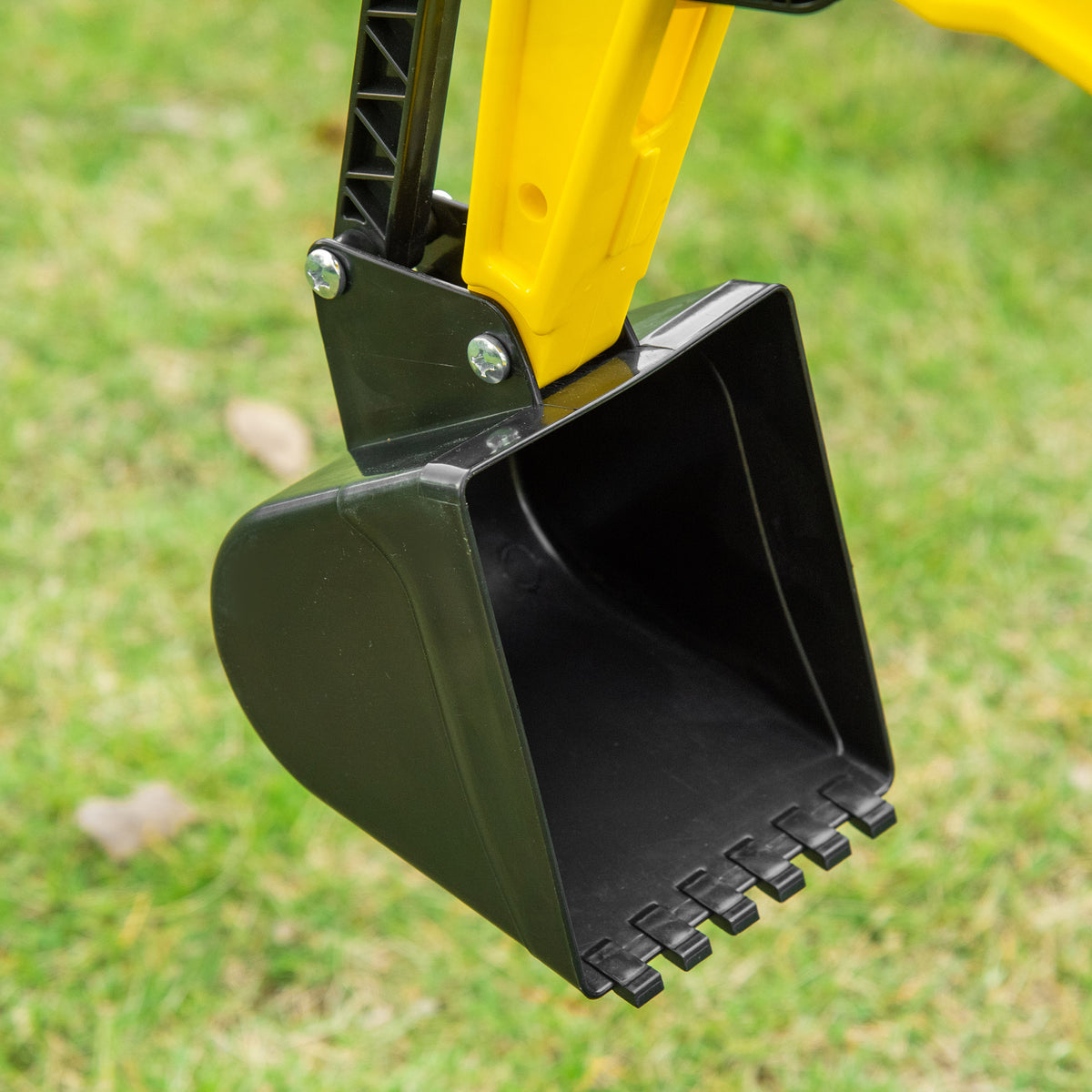 Tractor A Pedales Homcom Metal, Pp Amarillo 107x42x71 Cm_4