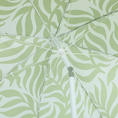Sombrilla De Playa Outsunny Poliéster, Metal Verde 178x178x206 Cm_3