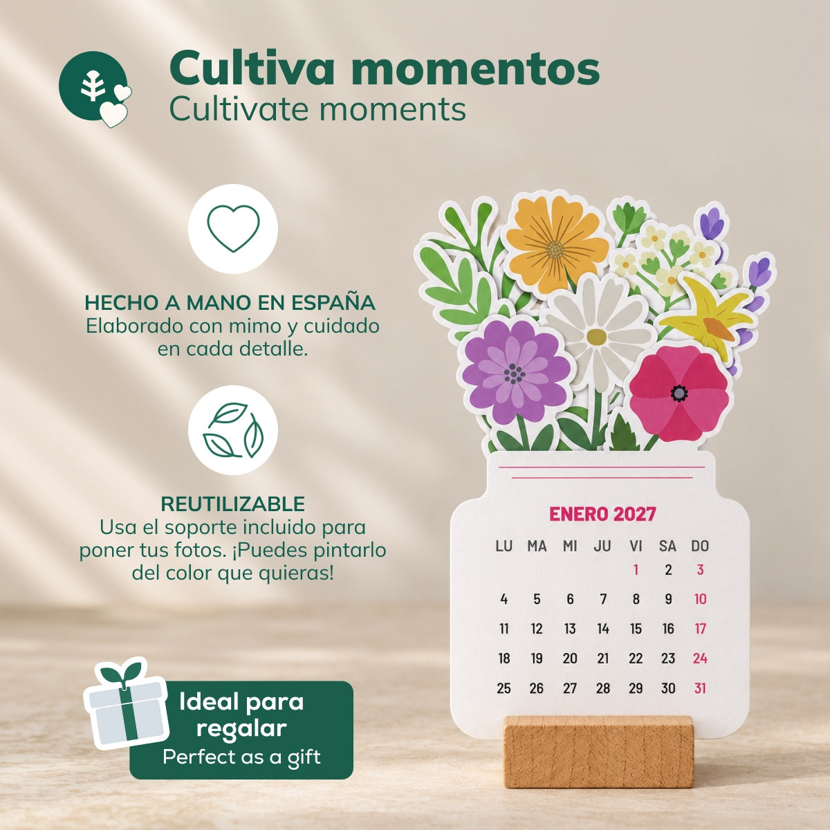 Calendario con Semillas 2027 Planeta Huerto