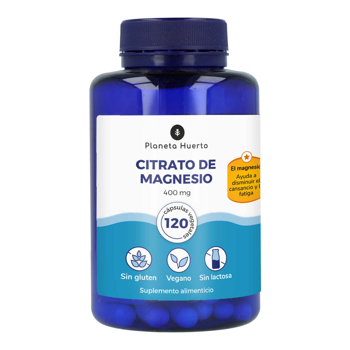 Citrato de Magnesio Planeta Huerto 120 Cápsulas