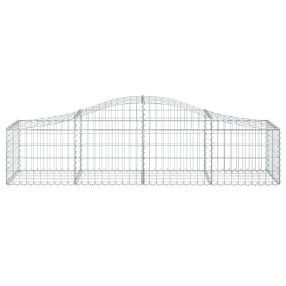Cestas De Gaviones 40 Uds Forma De Arco Hierro 200x50x40/60 Cm_3