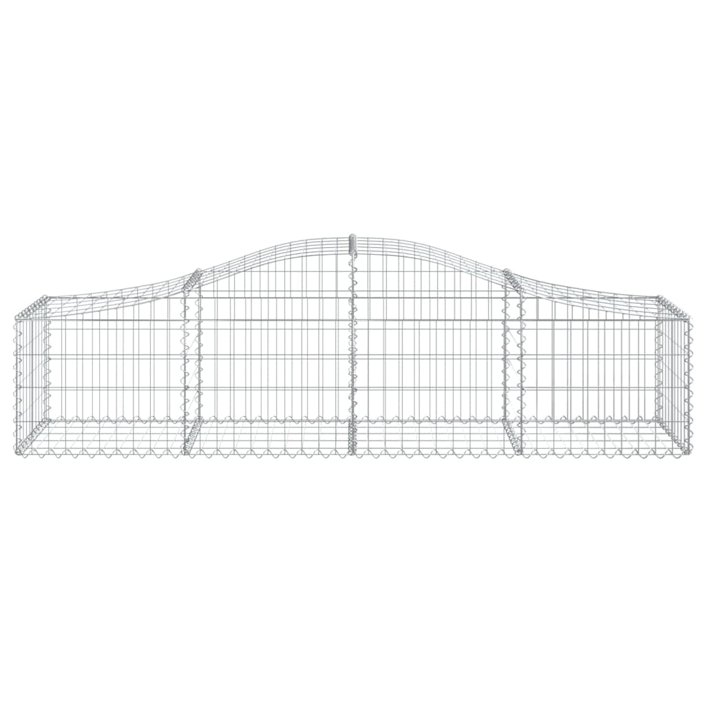 Cestas De Gaviones 30 Uds Forma De Arco Hierro 200x50x40/60 Cm_3