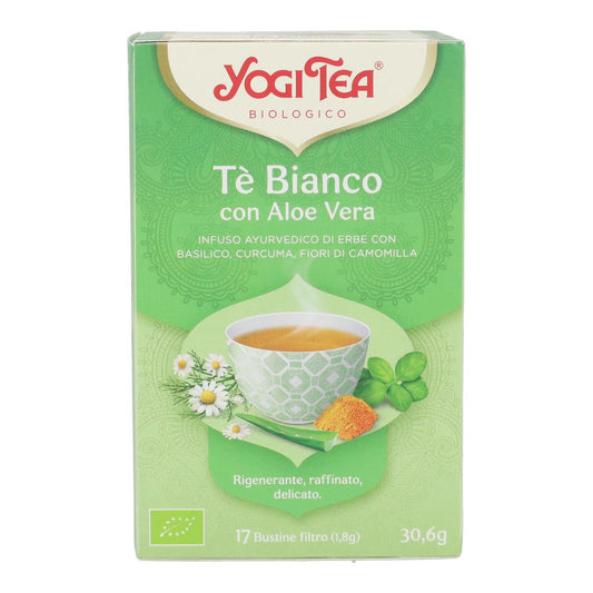 Yogi Tea BIO té blanco con aloe vera, 17 bolsitas