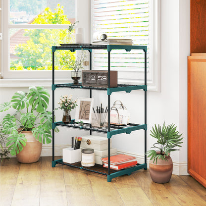 Soporte Para Plantas Outsunny Acero, Pp Verde Oscuro 67x49x105 Cm_4