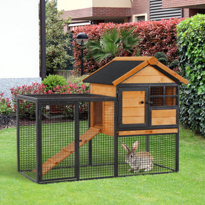 Conejera De Exterior Pawhut Multicolor 122x63x92 Cm_1