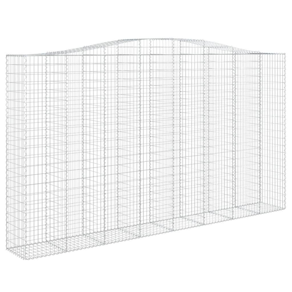 Cestas De Gaviones 7 Uds Forma De Arco Hierro 400x50x220/240 Cm_2