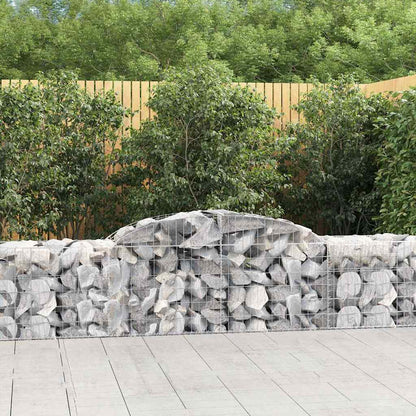 Cestas De Gaviones 11 Uds Forma De Arco Hierro 300x50x60/80 Cm_1