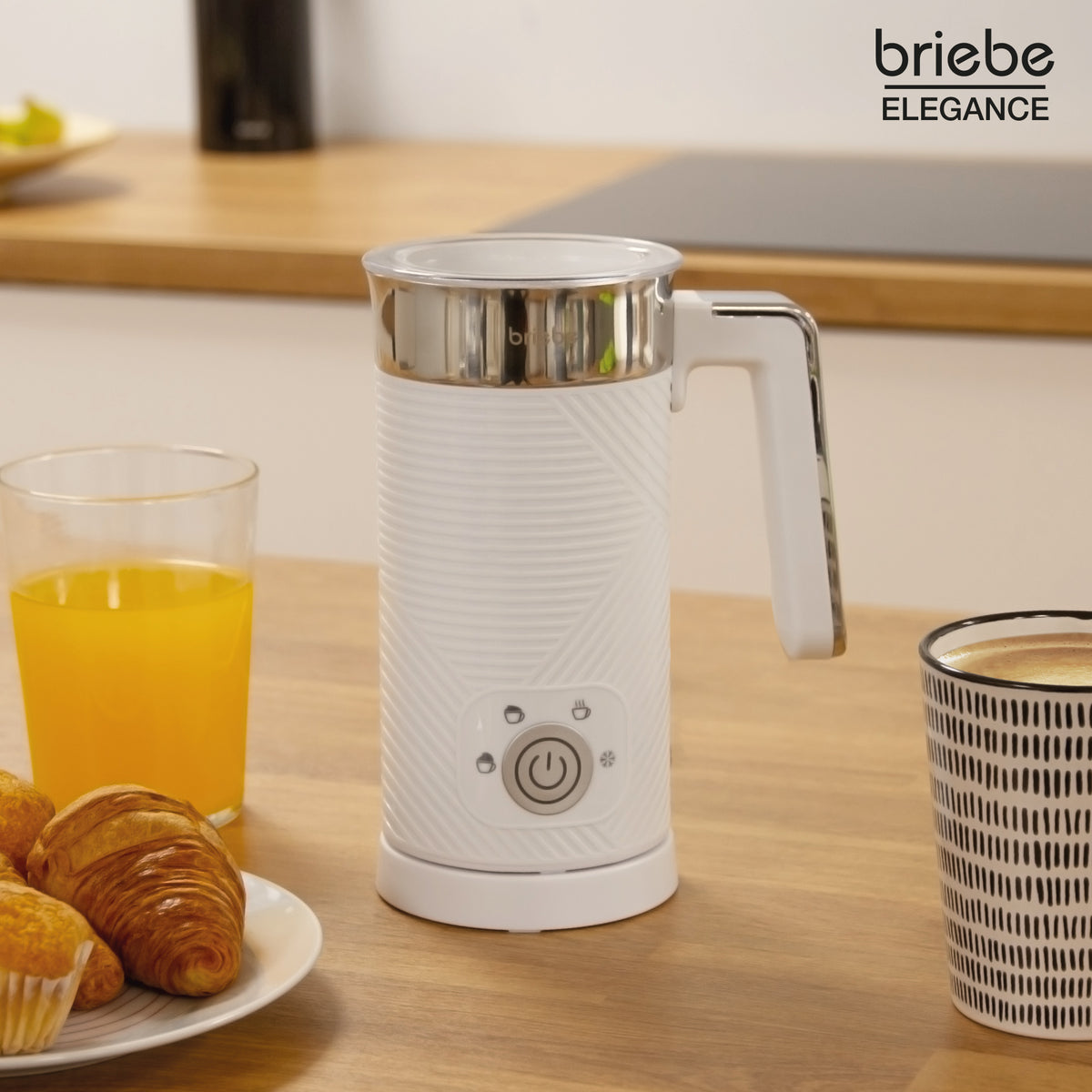 Briebe Elegance Set Tostadora Pan Ranura Ancha+ Hervidor Agua 1,7l + Cafetera Goteo + Espumador De Leche Eléctrico_4