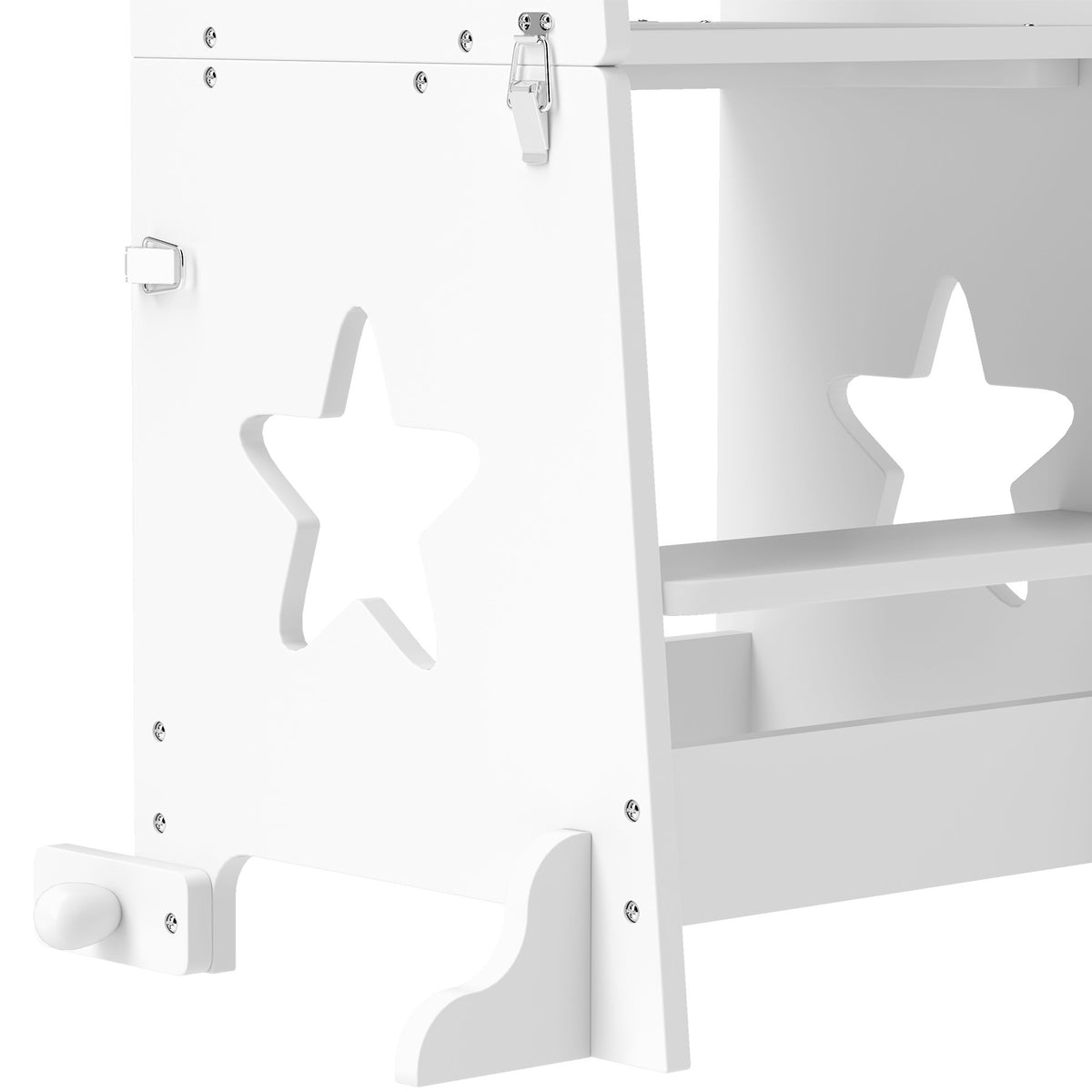 Torre De Aprendizaje Aiyaplay Mdf, Madera De Pino Blanco 60x44.5x86 Cm_4