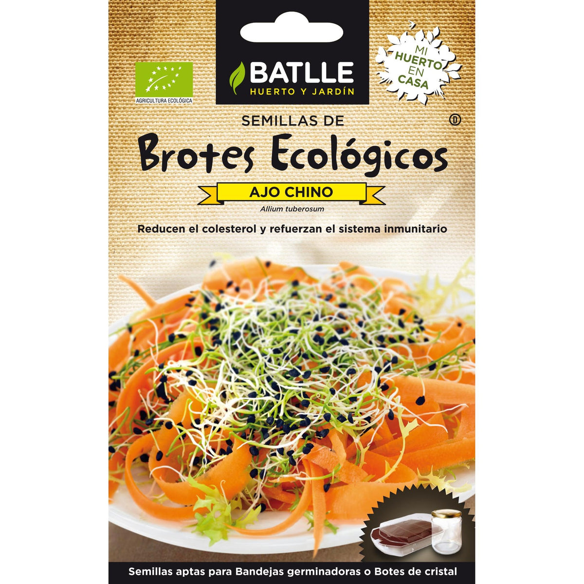 Semillas de Ajo Chino ecológicas para germinados Batlle