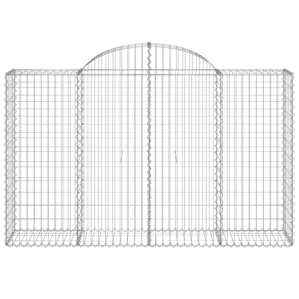 Cestas Gaviones 40 Uds Forma De Arco Hierro 200x50x120/140 Cm_3