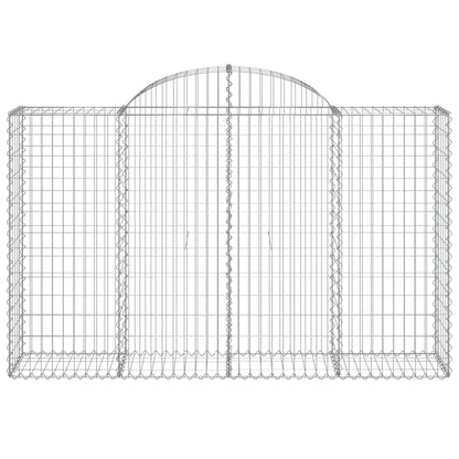 Cestas Gaviones 40 Uds Forma De Arco Hierro 200x50x120/140 Cm_3