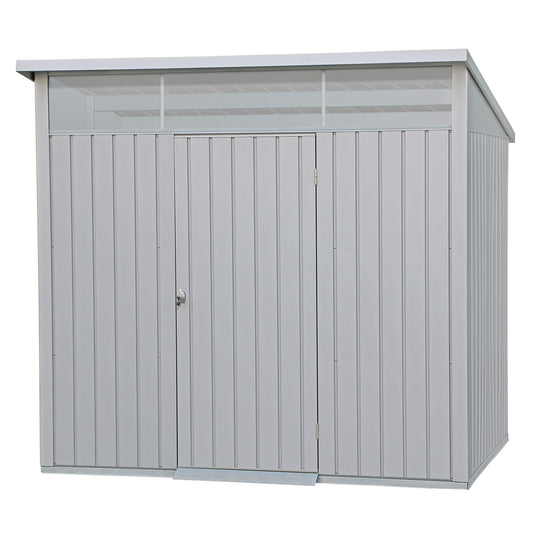 Duramax - Caseta Jardín - Palladium 8x6 - Metal - Color Gris Plata_0