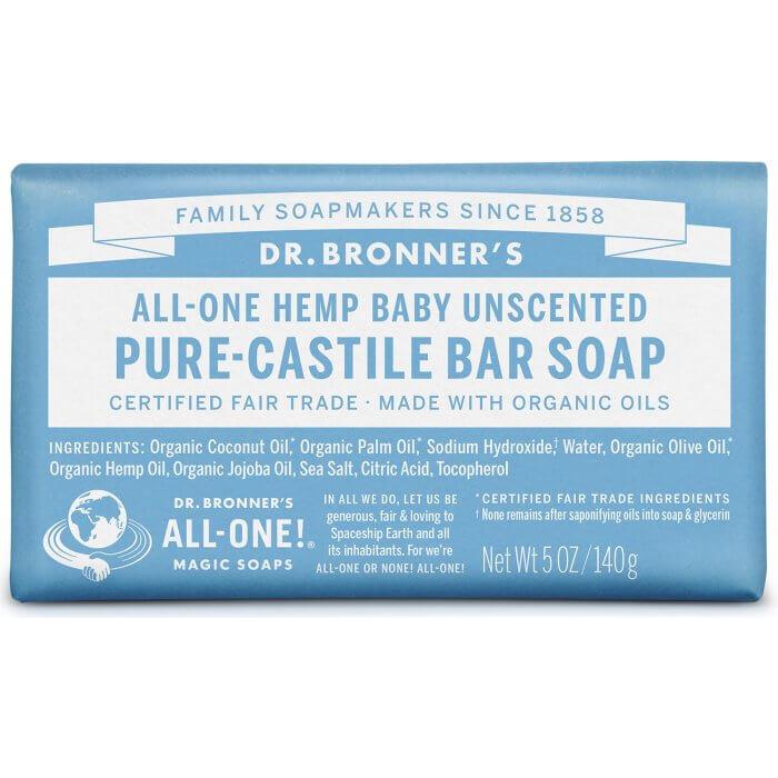 Jabón en pastilla Bebés  Neutral Dr. Bronners 140 g