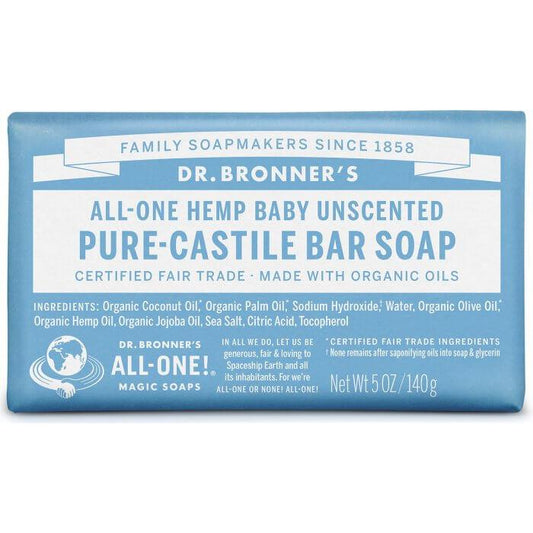 Jabón en pastilla Bebés  Neutral Dr. Bronners 140 g