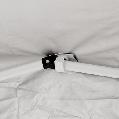 Carpa Plegable Outsunny Blanco 240x240x250cm Tela Oxford Acero_5