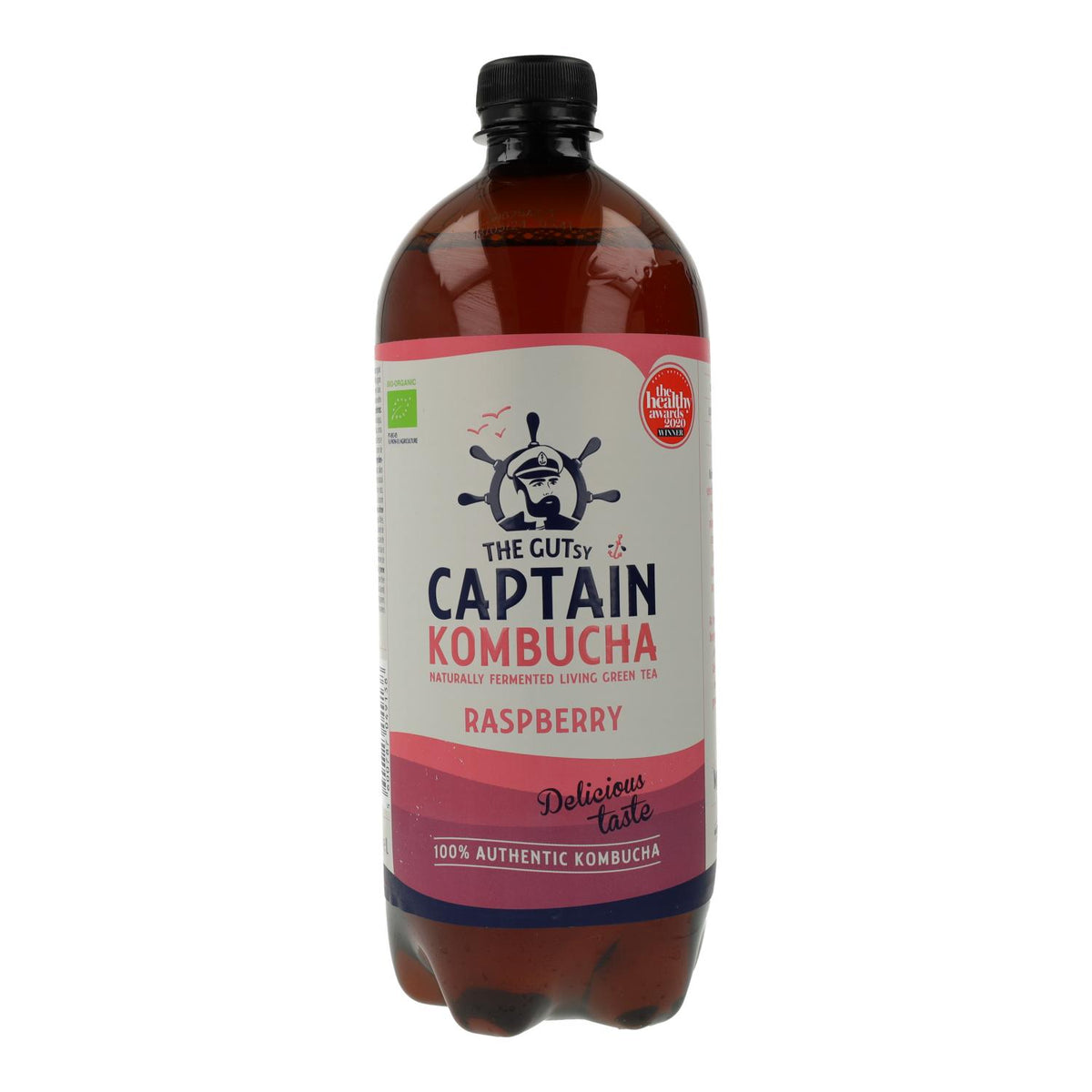 Bebida Kombucha BIO frambuesa Captain Kombucha 400 ml
