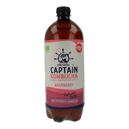 Bebida Kombucha BIO frambuesa Captain Kombucha 400 ml