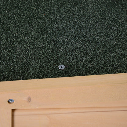 Caseta De Madera Para Jardín Outsunny Madera Natural 75x56x115cm_4