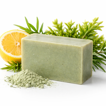 Jabón Sólido Natural de Arcilla Verde 100 g | Limpieza Purificante para Piel Grasa y Mixta | M&amp;On Naturals_0