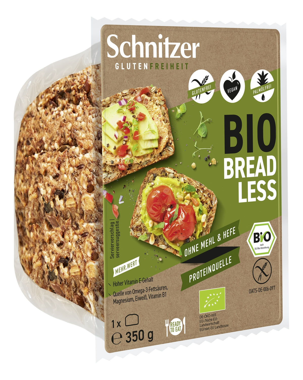 Pan de molde Schnitzer Sin Gluten, 350 g