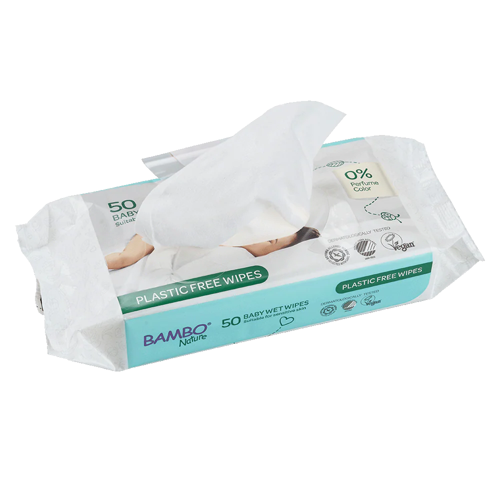 Toallitas Bambo Nature Plastic Free 50 uds