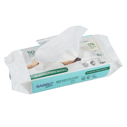 Toallitas Bambo Nature Plastic Free 50 uds