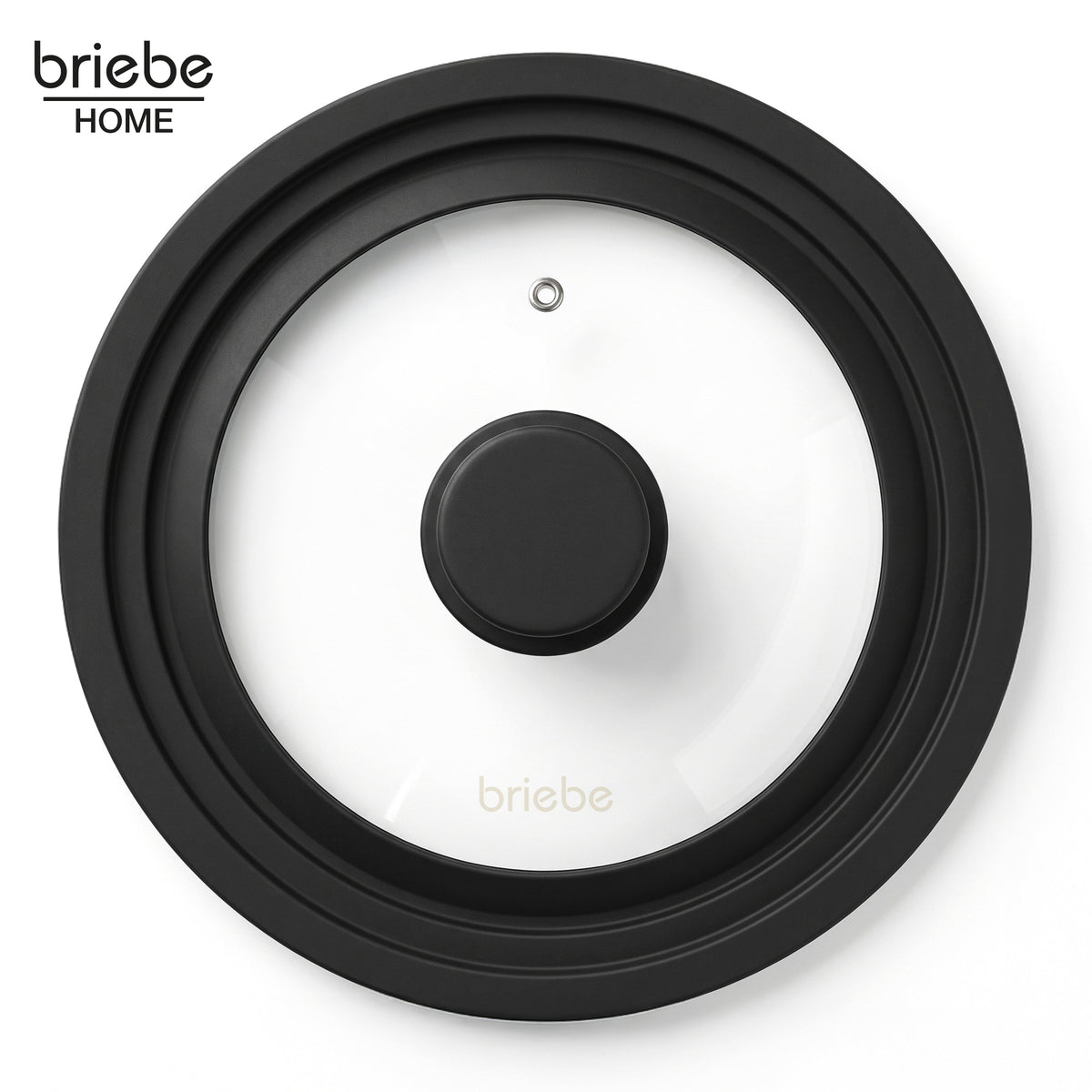 Briebe Totalid Tapa De Sartén Universal Con Borde De Silicona Y Cristal Templado, Multidiámetro 24-26-28 Cm_2