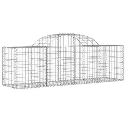 Cestas De Gaviones 40 Uds Forma De Arco Hierro 200x50x60/80 Cm_2
