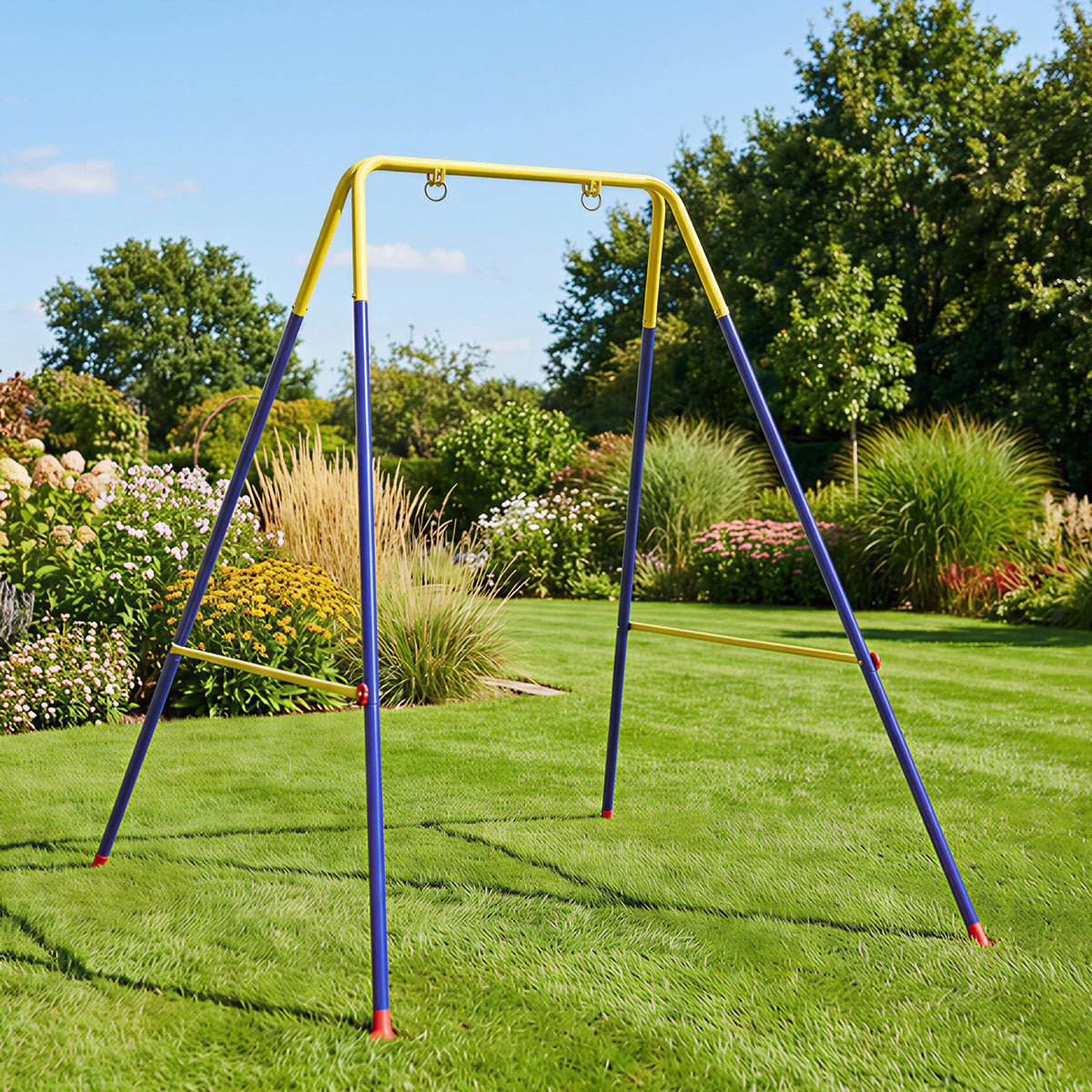 Estructura Columpio Infantil Aiyaplay Acero Azul 128x155x157 Cm_1