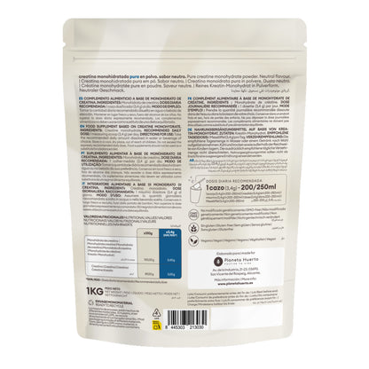 Creatina Monohidrato Planeta Huerto 1 kg