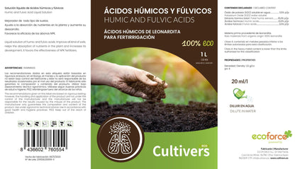 Cultivers Abono De Ácidos Húmicos Y Fúlvicos 1 L . Fertilizante De Leonardita. Potencia La Fertilidad Del Suelo…_2